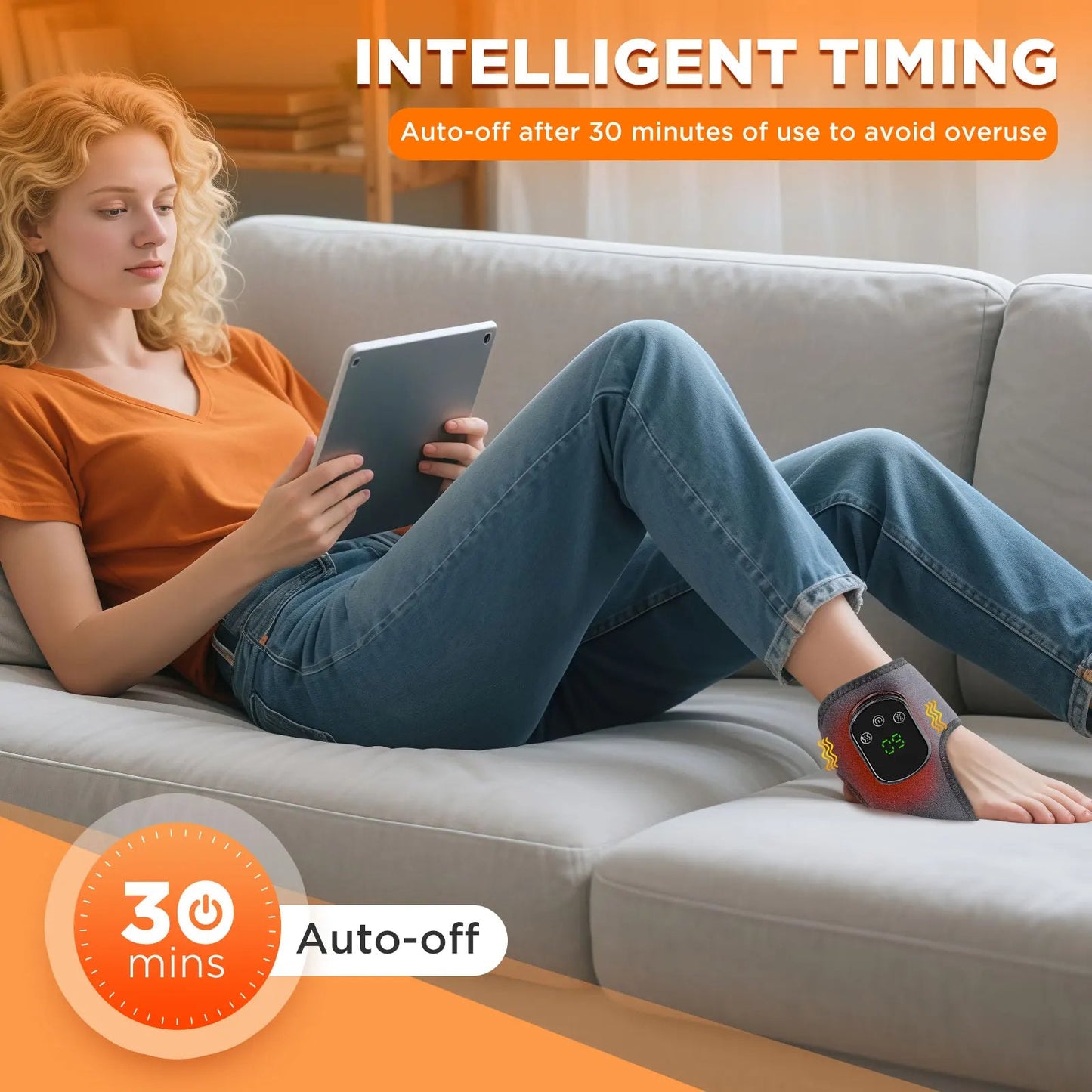 🦶 Electric Foot Massager with Heat – Comfort & Wellness at Home