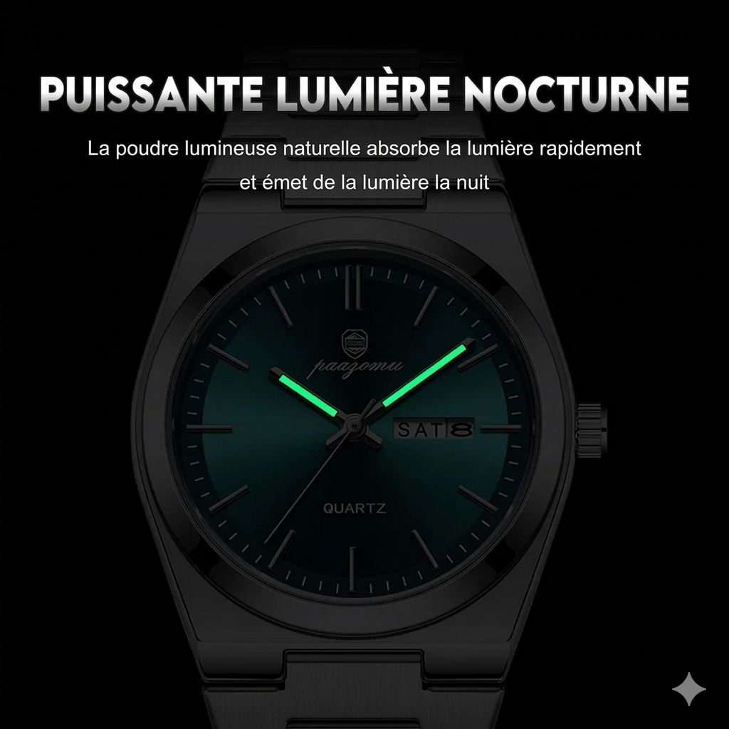 Montre de luxe Quartz LUMARI® Sénégal : Élégance et Performance !